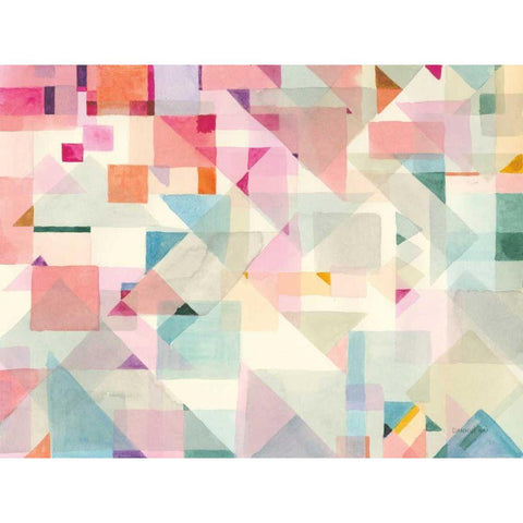 Try Angles II Black Modern Wood Framed Art Print by Carly Rae Studio