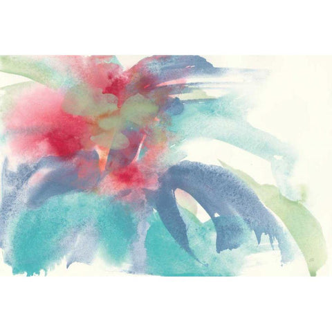 Dusting of Mint II White Modern Wood Framed Art Print by Paschke, Chris