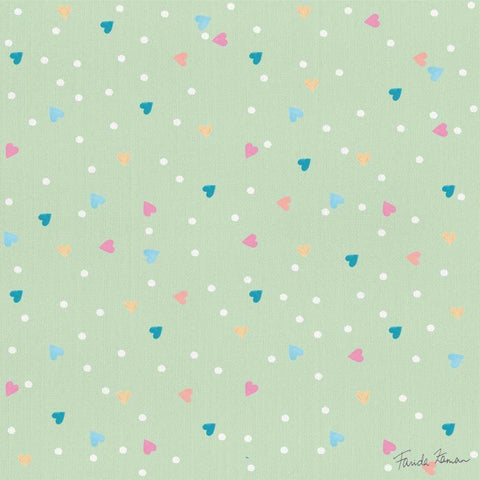 Happy Baby Pattern VD White Modern Wood Framed Art Print by Zaman, Farida