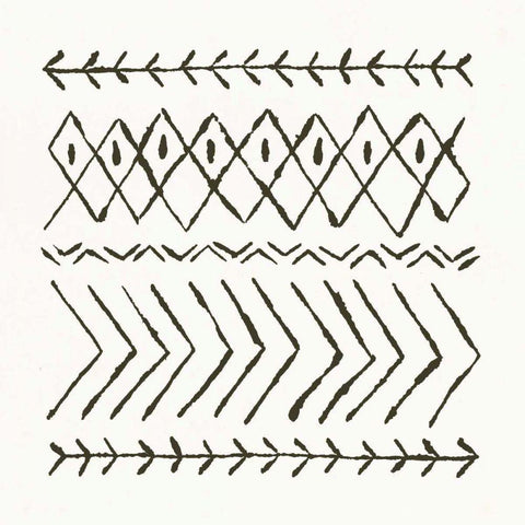 Nordic Vibes II White Modern Wood Framed Art Print with Double Matting by Hershey, Moira