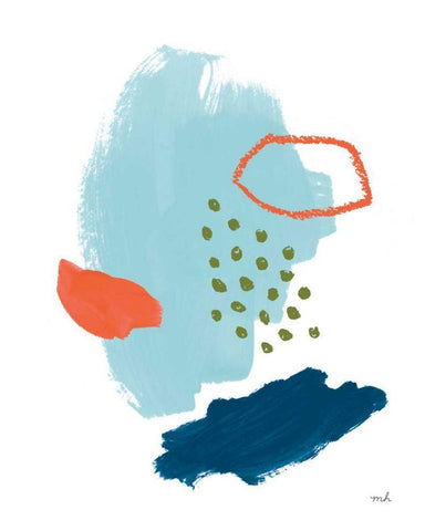 Eternal Optimist II White Modern Wood Framed Art Print with Double Matting by Hershey, Moira