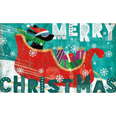 Merry Making I White Modern Wood Framed Art Print by Charron, Veronique