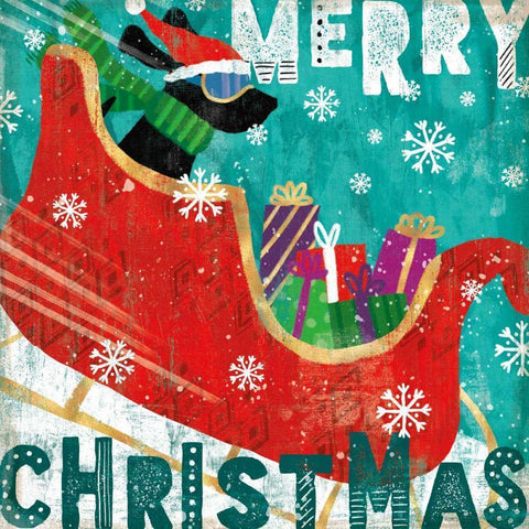 Merry Making III White Modern Wood Framed Art Print by Charron, Veronique