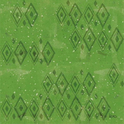 Merry Making Pattern VID Black Ornate Wood Framed Art Print with Double Matting by Charron, Veronique