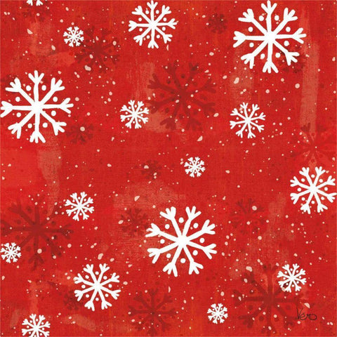 Merry Making Pattern VIIB Black Ornate Wood Framed Art Print with Double Matting by Charron, Veronique
