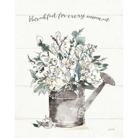 Modern Farmhouse IV Thankful White Modern Wood Framed Art Print by Tavoletti, Anne