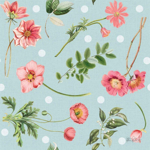 Studio Botanicals Pattern IB Black Ornate Wood Framed Art Print with Double Matting by Pertiet, Katie
