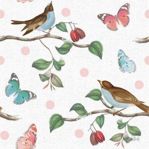 Studio Botanicals Pattern V White Modern Wood Framed Art Print with Double Matting by Pertiet, Katie