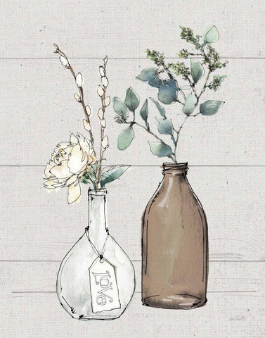 Modern Farmhouse III Shiplap White Modern Wood Framed Art Print with Double Matting by Tavoletti, Anne