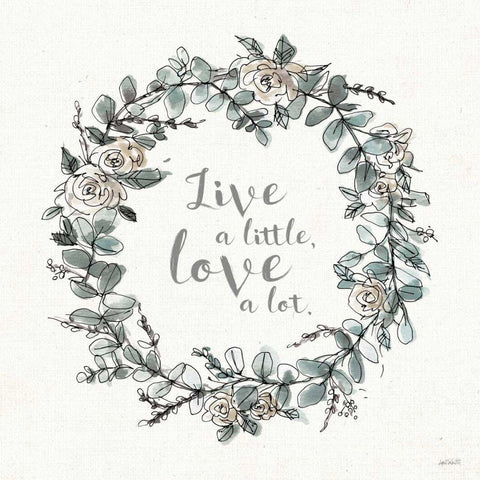 Modern Farmhouse VI Live Black Ornate Wood Framed Art Print with Double Matting by Tavoletti, Anne