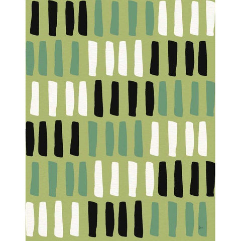 Shamrock Shades Step 03B Black White Modern Wood Framed Art Print by Aiken, Jess