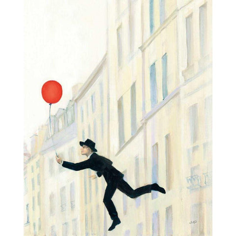 Aloft In Paris III Black Modern Wood Framed Art Print by Purinton, Julia