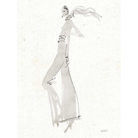 La Fashion III Gray v2 Black Modern Wood Framed Art Print by Tavoletti, Anne