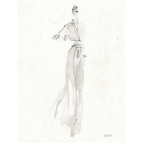 La Fashion IV Gray v2 Black Modern Wood Framed Art Print by Tavoletti, Anne