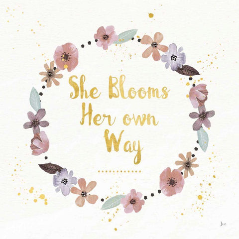 Simply Amazing I Bloom Gold Ornate Wood Framed Art Print with Double Matting by Aiken, Jess