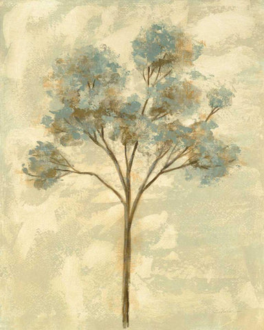 Ethereal Tree I White Modern Wood Framed Art Print with Double Matting by Vassileva, Silvia