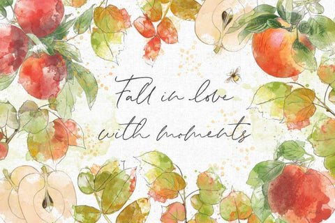 Orchard Harvest I Black Ornate Wood Framed Art Print with Double Matting by Pertiet, Katie