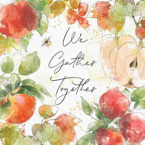 Orchard Harvest III Black Ornate Wood Framed Art Print with Double Matting by Pertiet, Katie