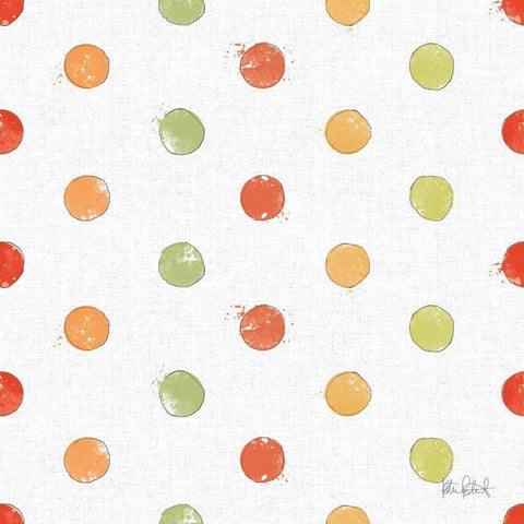 Orchard Harvest Pattern VA Black Ornate Wood Framed Art Print with Double Matting by Pertiet, Katie