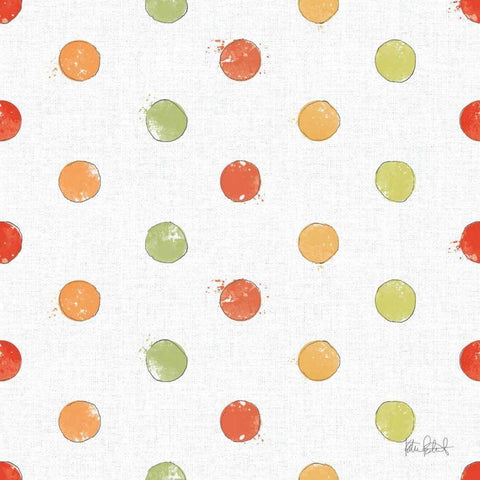Orchard Harvest Pattern VA Black Modern Wood Framed Art Print by Pertiet, Katie
