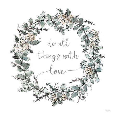 Modern Farmhouse VI on White Gold Ornate Wood Framed Art Print with Double Matting by Tavoletti, Anne