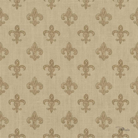 Paris Farmhouse Pattern IIIF Black Ornate Wood Framed Art Print with Double Matting by Pela Studio