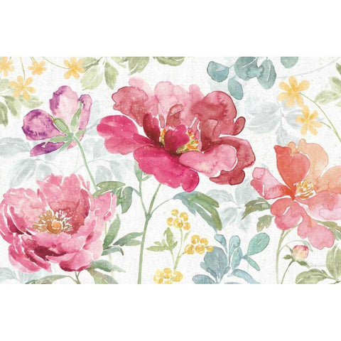 Springtime Bloom I Black Modern Wood Framed Art Print with Double Matting by Grove, Beth