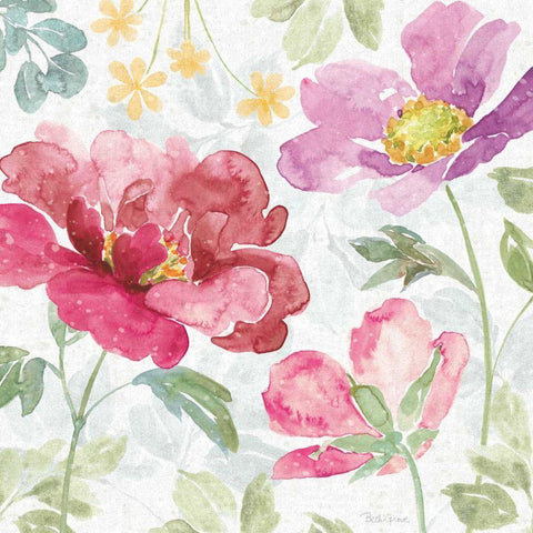 Springtime Bloom II Gold Ornate Wood Framed Art Print with Double Matting by Grove, Beth
