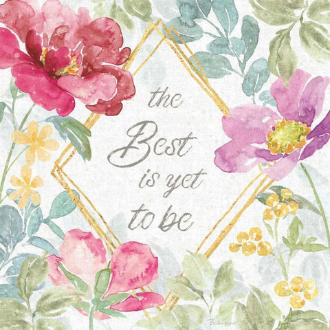 Springtime Bloom IV Gold Ornate Wood Framed Art Print with Double Matting by Grove, Beth