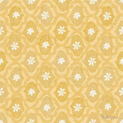 Springtime Bloom Pattern IVE White Modern Wood Framed Art Print by Grove, Beth