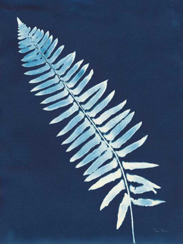 Nature By The Lake - Ferns IV White Modern Wood Framed Art Print with Double Matting by Rhue, Piper