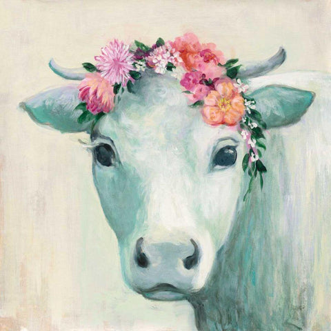 Festival Girl II Black Ornate Wood Framed Art Print with Double Matting by Purinton, Julia