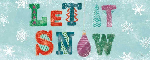 Festive Forest V White Modern Wood Framed Art Print with Double Matting by Charron, Veronique