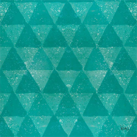 Festive Forest Pattern IVE Black Modern Wood Framed Art Print with Double Matting by Charron, Veronique