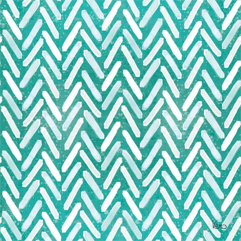 Festive Forest Pattern VID White Modern Wood Framed Art Print by Charron, Veronique