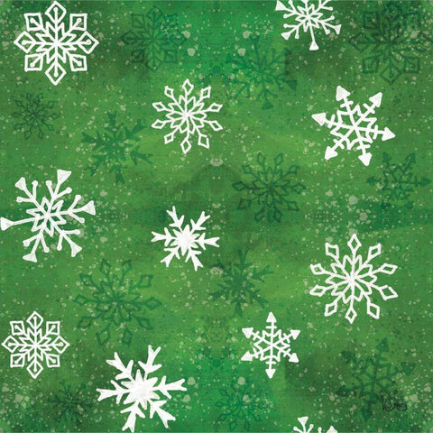 Festive Forest Pattern VIIC White Modern Wood Framed Art Print by Charron, Veronique