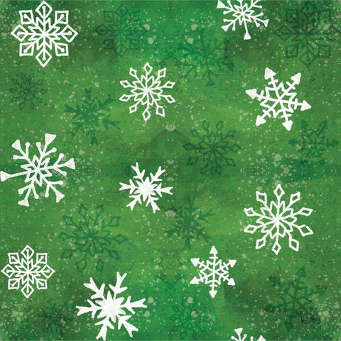 Festive Forest Pattern VIIC Black Ornate Wood Framed Art Print with Double Matting by Charron, Veronique