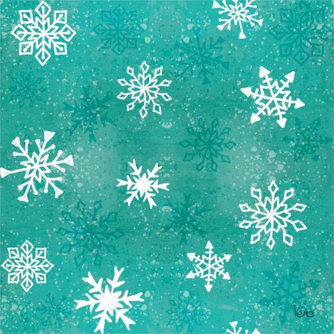 Festive Forest Pattern VIID White Modern Wood Framed Art Print by Charron, Veronique