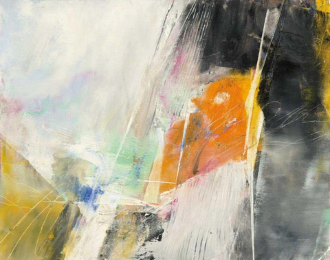 Cause and Effect White Modern Wood Framed Art Print with Double Matting by Griggs, Jan