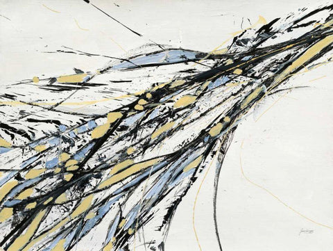 Gravity White Modern Wood Framed Art Print with Double Matting by Griggs, Jan