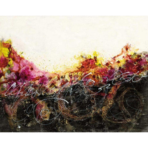 Garden Above Black Modern Wood Framed Art Print by Griggs, Jan