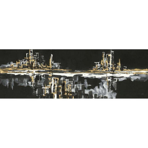 Urban Gold I Gold Ornate Wood Framed Art Print with Double Matting by Paschke, Chris