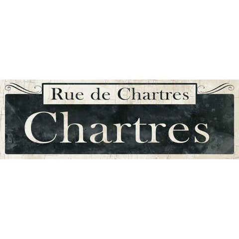 French Quarter Sign IV Black Modern Wood Framed Art Print with Double Matting by Wild Apple Portfolio