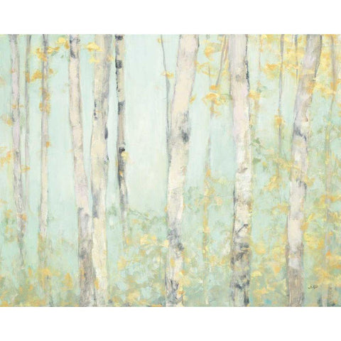 Spring Birches White Modern Wood Framed Art Print by Purinton, Julia