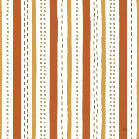 Harvest Village Pattern IVA Gold Ornate Wood Framed Art Print with Double Matting by Marshall, Laura
