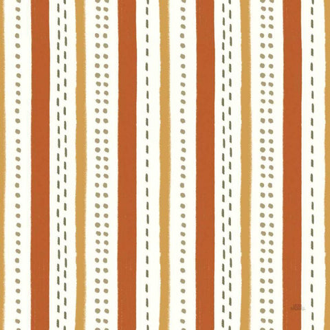 Harvest Village Pattern IVA Black Ornate Wood Framed Art Print with Double Matting by Marshall, Laura