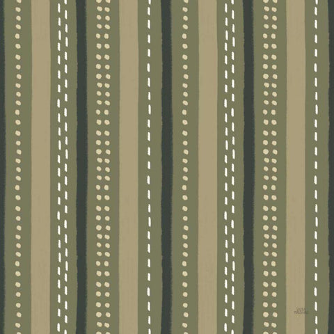 Harvest Village Pattern IVB Gold Ornate Wood Framed Art Print with Double Matting by Marshall, Laura