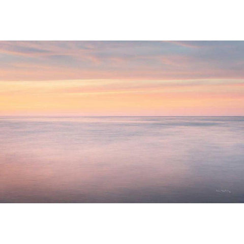 Lake Superior Clouds I White Modern Wood Framed Art Print by Majchrowicz, Alan