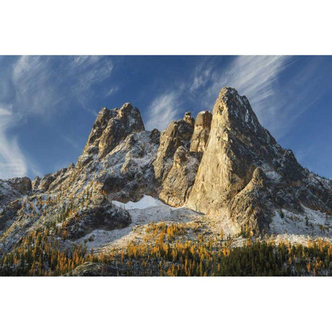 Liberty Bell Mountain II Gold Ornate Wood Framed Art Print with Double Matting by Majchrowicz, Alan