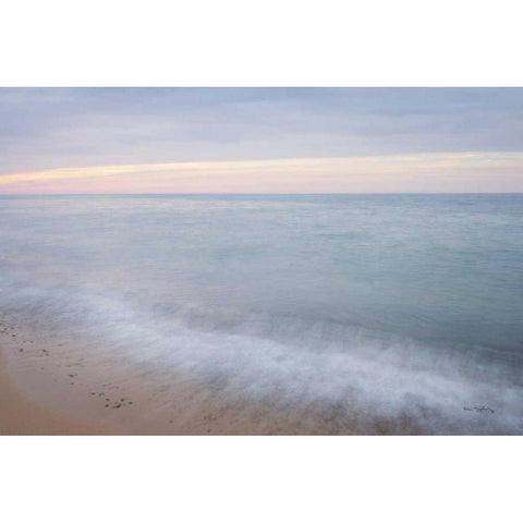 Lake Superior Beach I White Modern Wood Framed Art Print by Majchrowicz, Alan